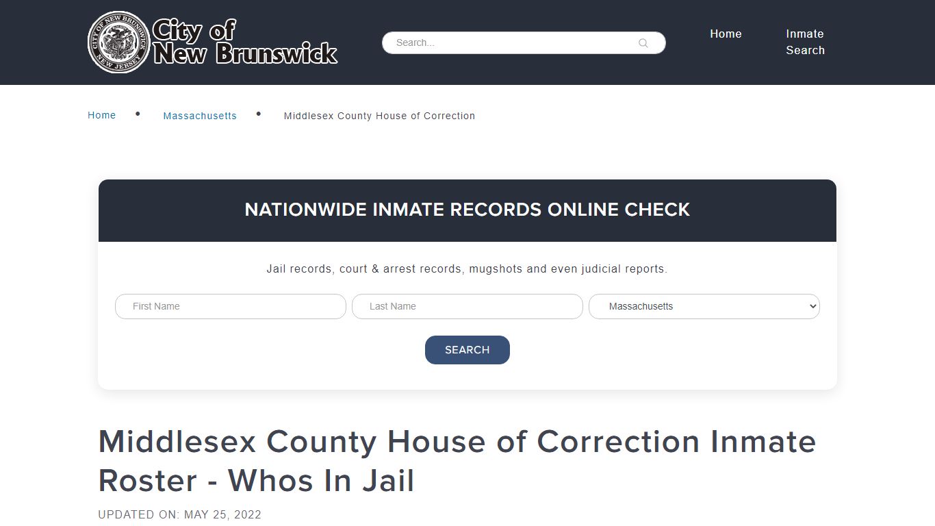 Middlesex County House of Correction Inmate Roster - Whos ...